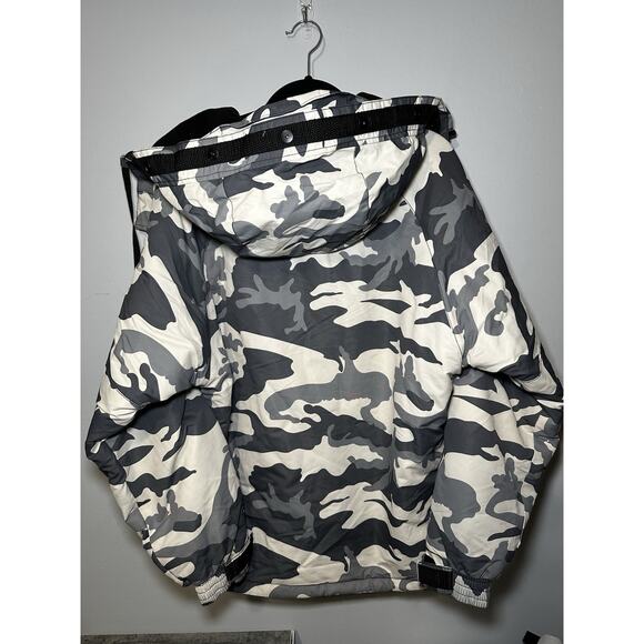 SP Southplay Military Camo Jacket Men’s Small Hooded Puffer Coat Winter Warm - Picture 7 of 12
